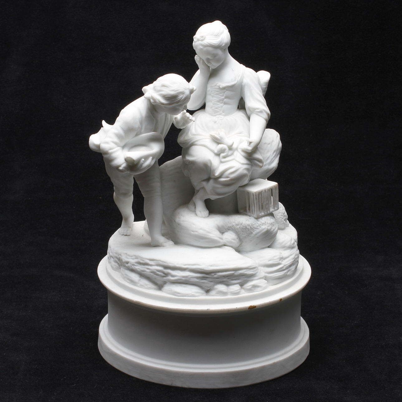 FIGURIN, biskvi, troligen efter Paul-Louis Cyfflé, Terre de Lorraine, Lunéville, 1700-tal.