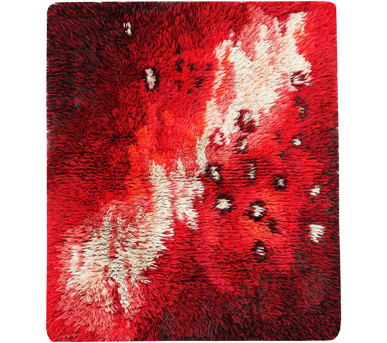 Rya rug, 150x116 cm.