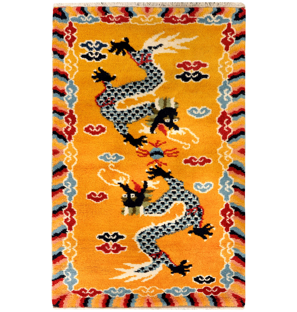 CARPET, antique, China, 135x81 cm.