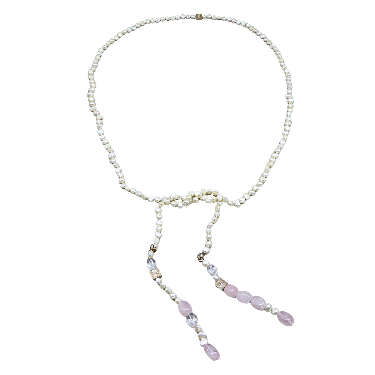 SNÖ OF SWEDEN SÖTVATTENSPÄRLOR-LARIAT-HALSBAND
