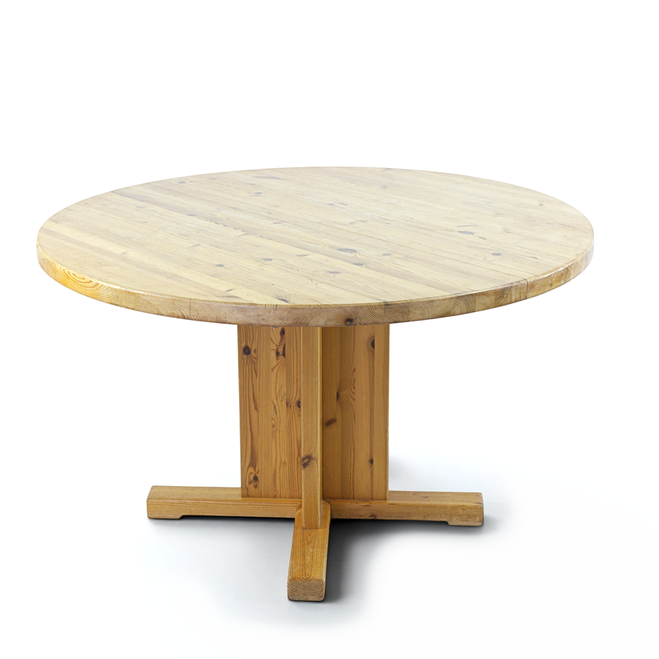 DINING TABLE, lacquered pine, 1970s/80s.