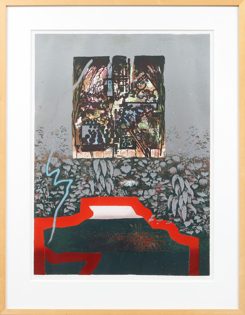 CARL OTTO HULTÉN. Composition, colour lithograph, signed and numbered 96/100.