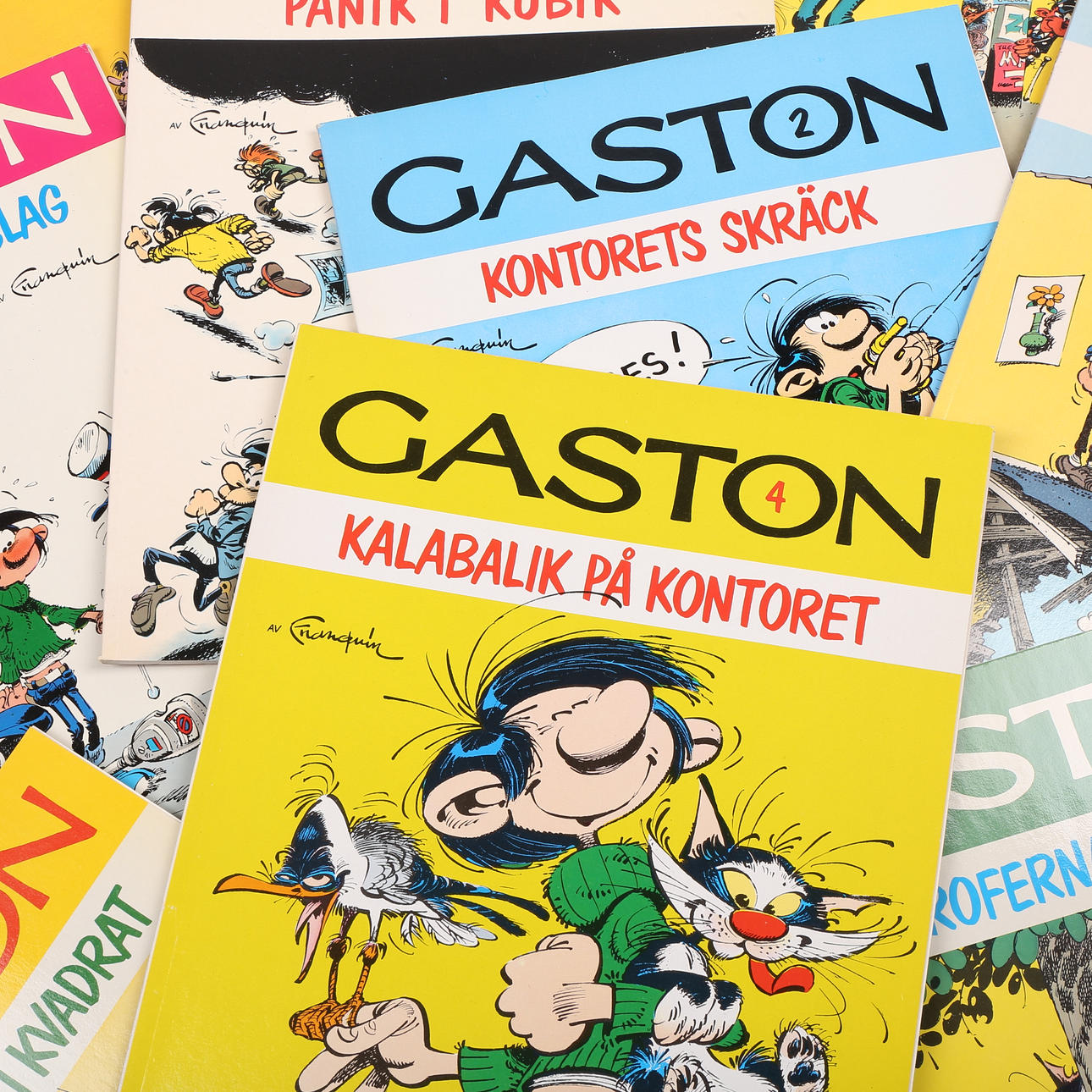 GASTON, 16 comic albums.