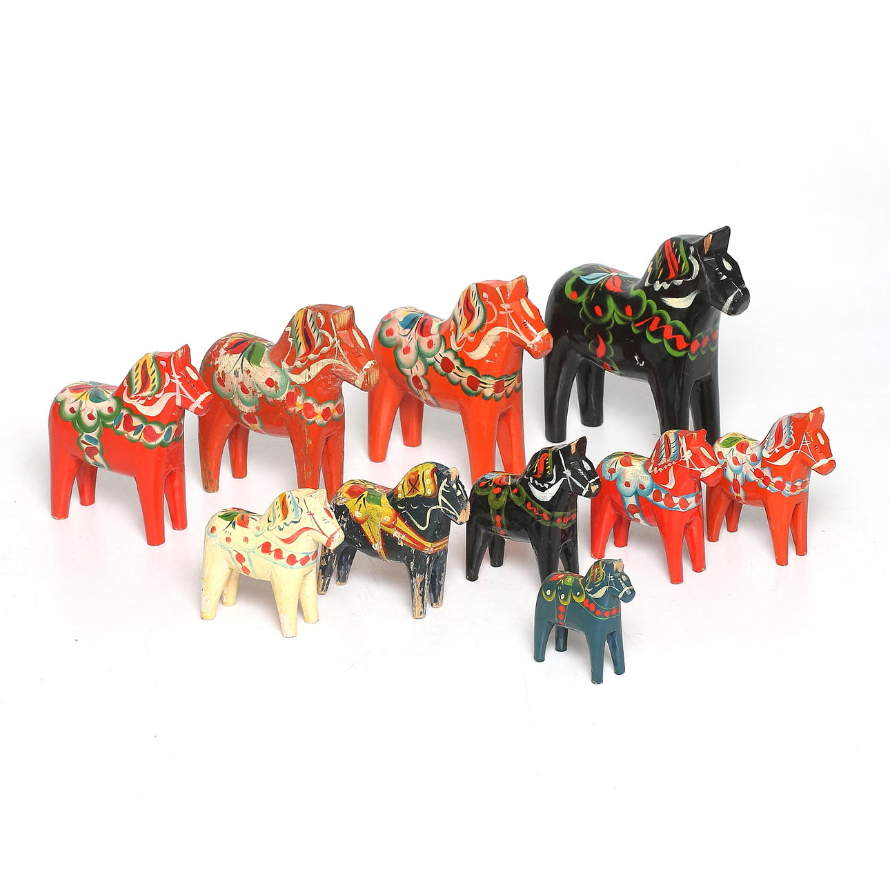 DALAHÄSTAR, 10 st, 1900-tal.