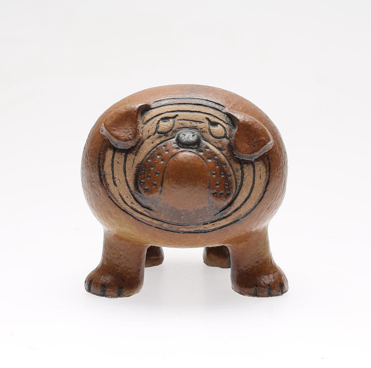 LISA LARSSON. Bulldog, stengods, ur serien Kennel, Gustavsberg.