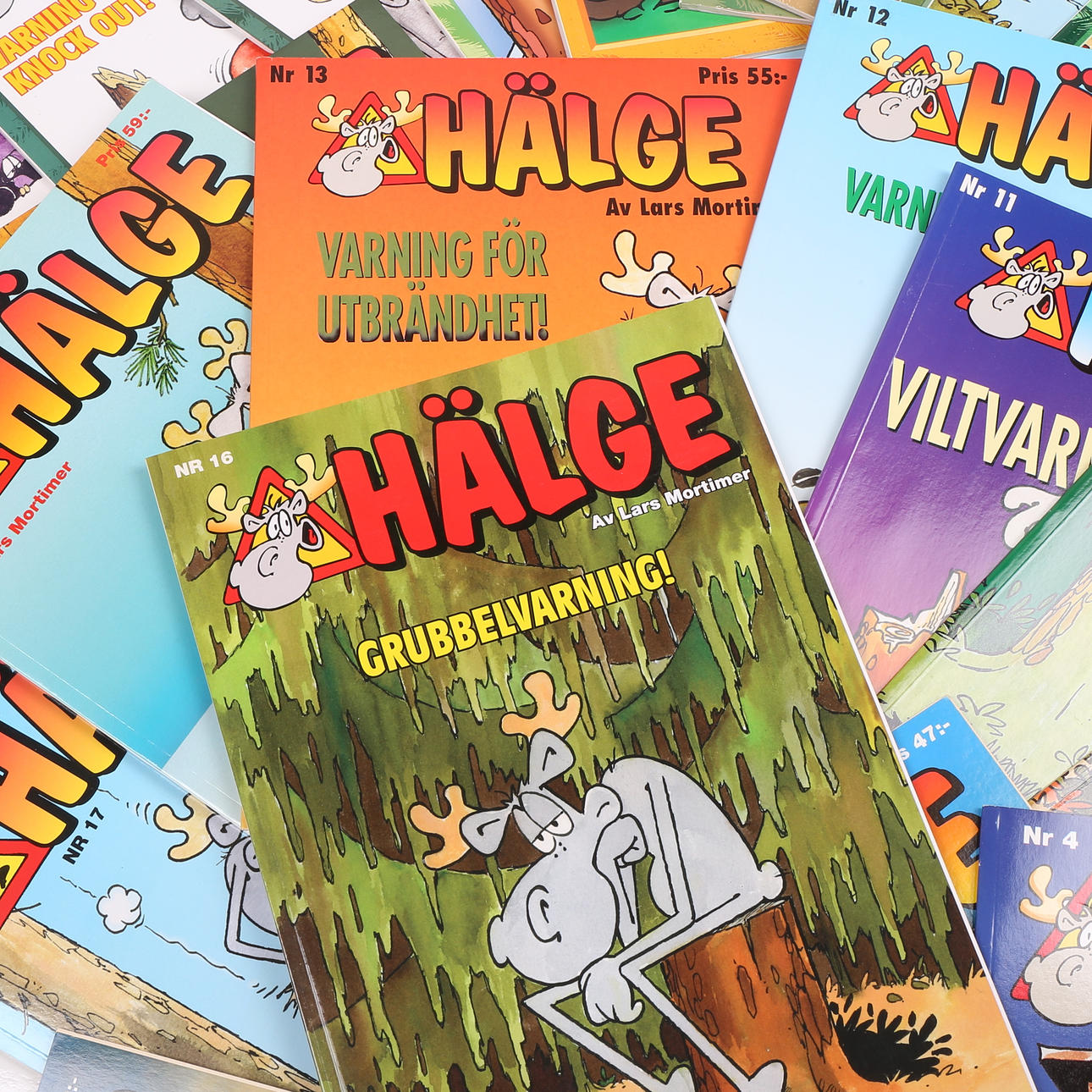 HÄLGE, 88 comic albums.