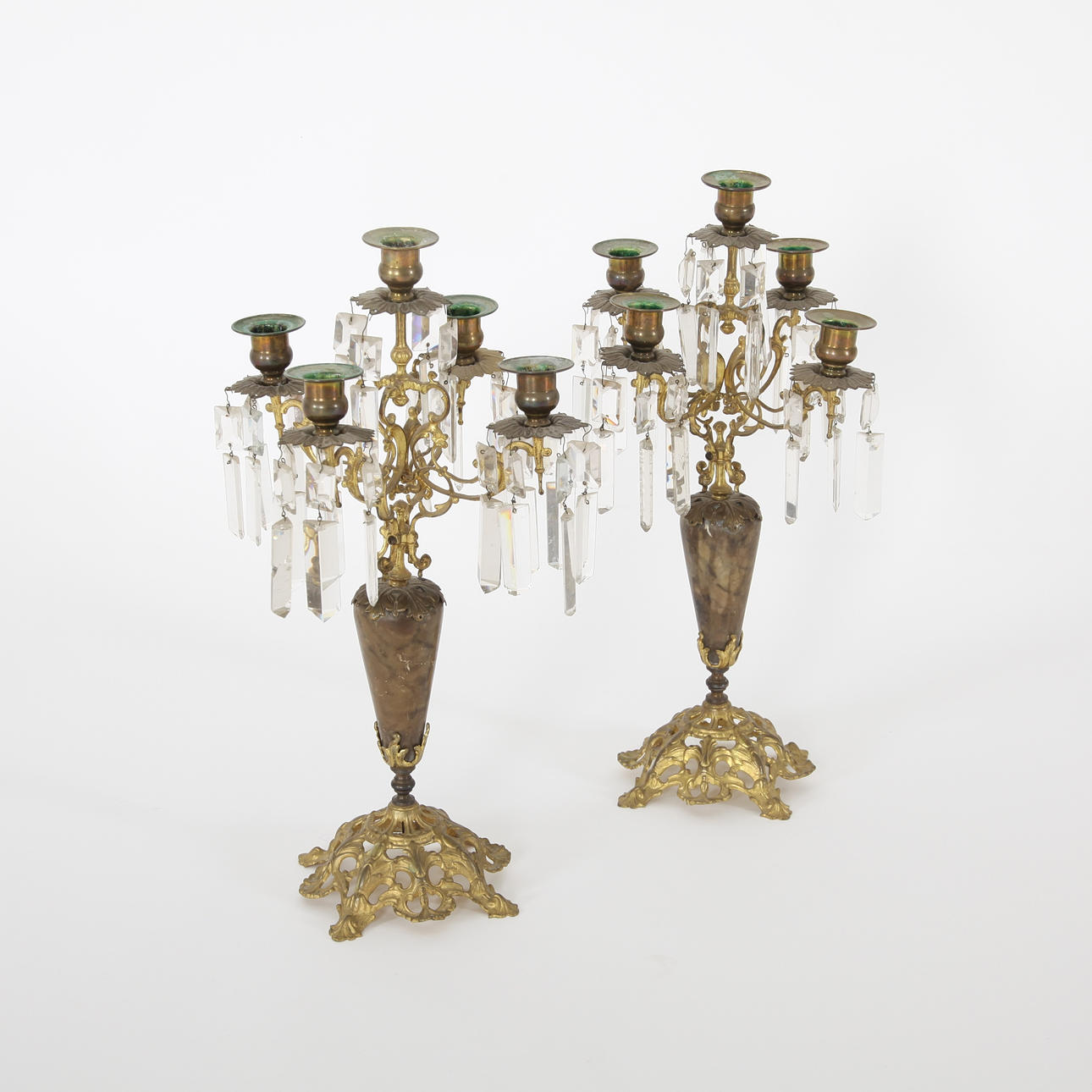 CANDELABRA, 1 pair, late 19th century.