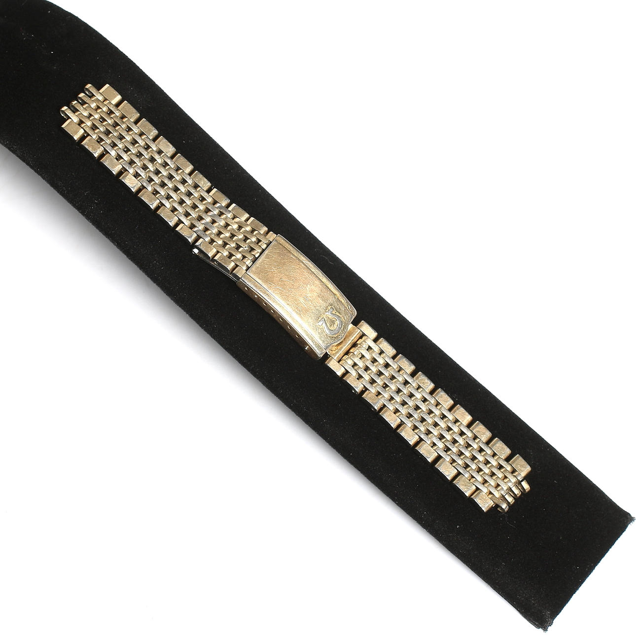 KLOCKARMBAND, rostfritt stål med guldplätering, 8270, Omega, 1960-tal.
