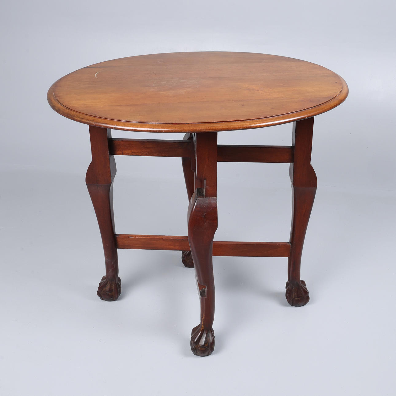 UNUSUAL MAHOGANY FOLDING TABLE.