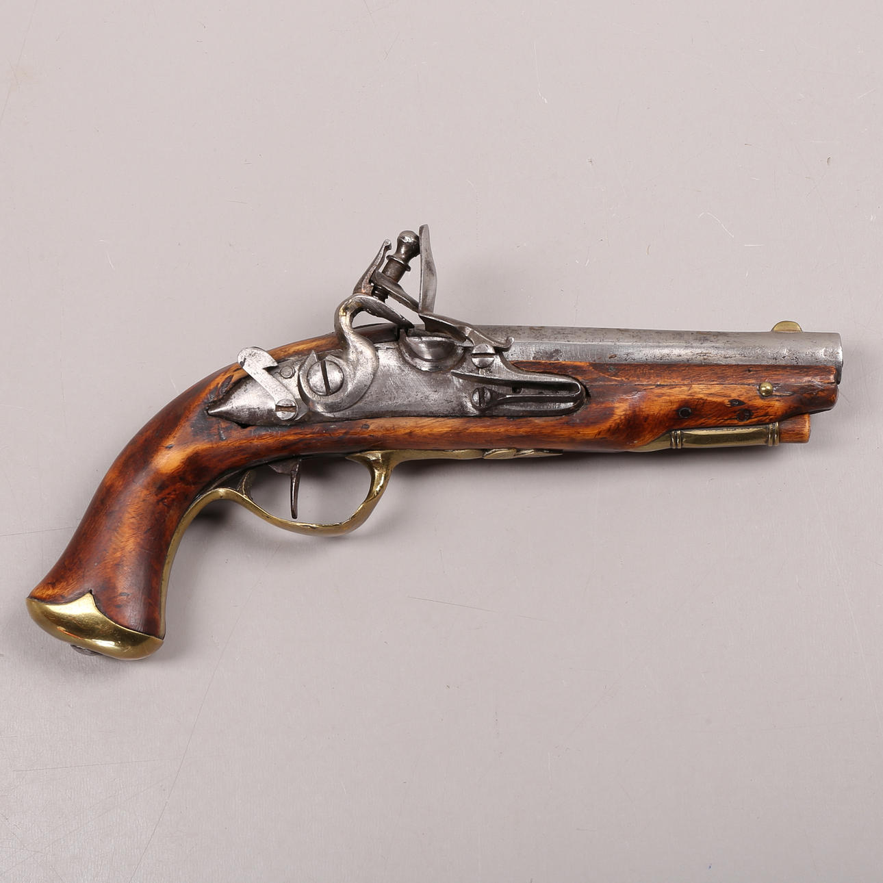 FLINTLOCK PISTOL, pocket model, 18th/19th century.