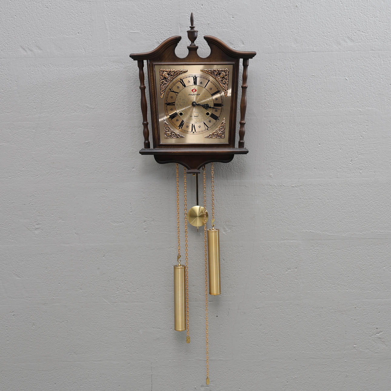 WALL CLOCK, Frontier, 20th century.