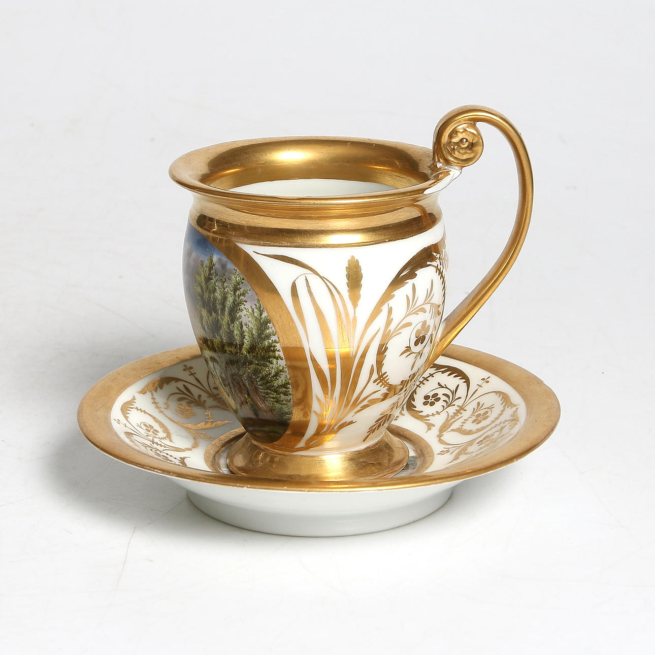 CHOKLADKOPP, empire, sannolikt Frankrike, 1800-talets första hälft.