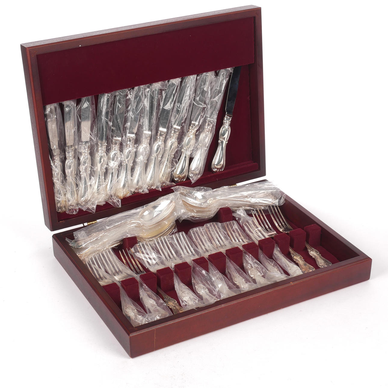 CUTLERY SET, 36 pieces, silver, "Olga", Sabe.