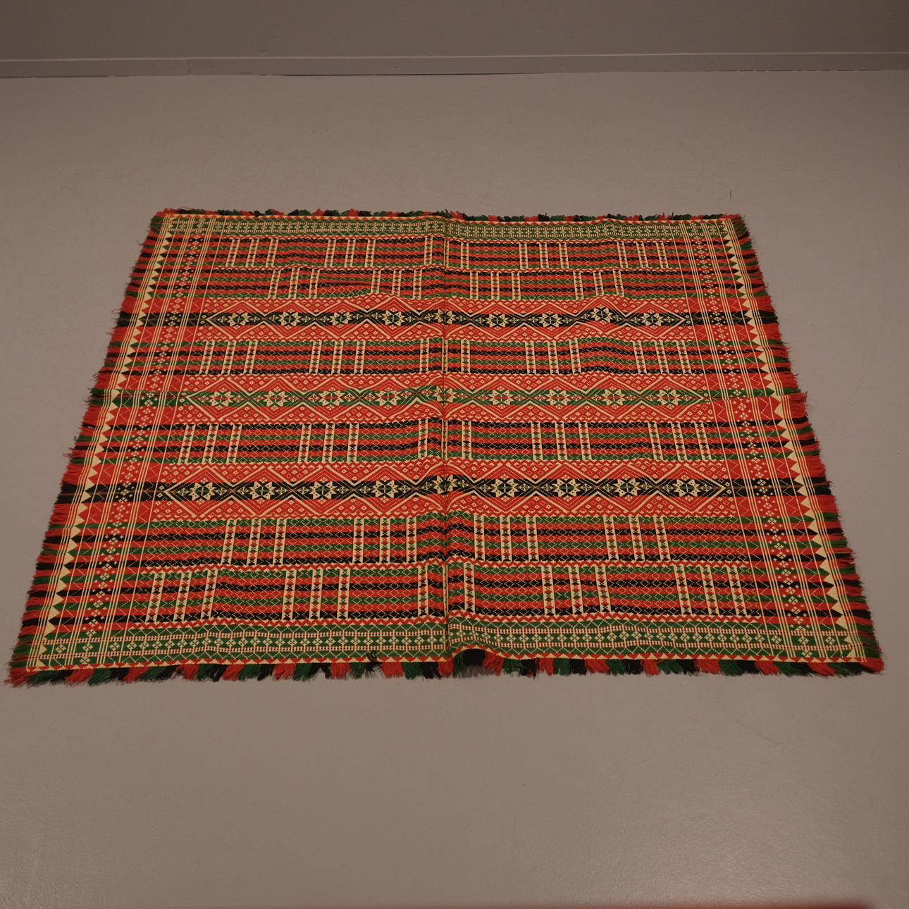QUILT, FOLK ART, CIRCA 1900.