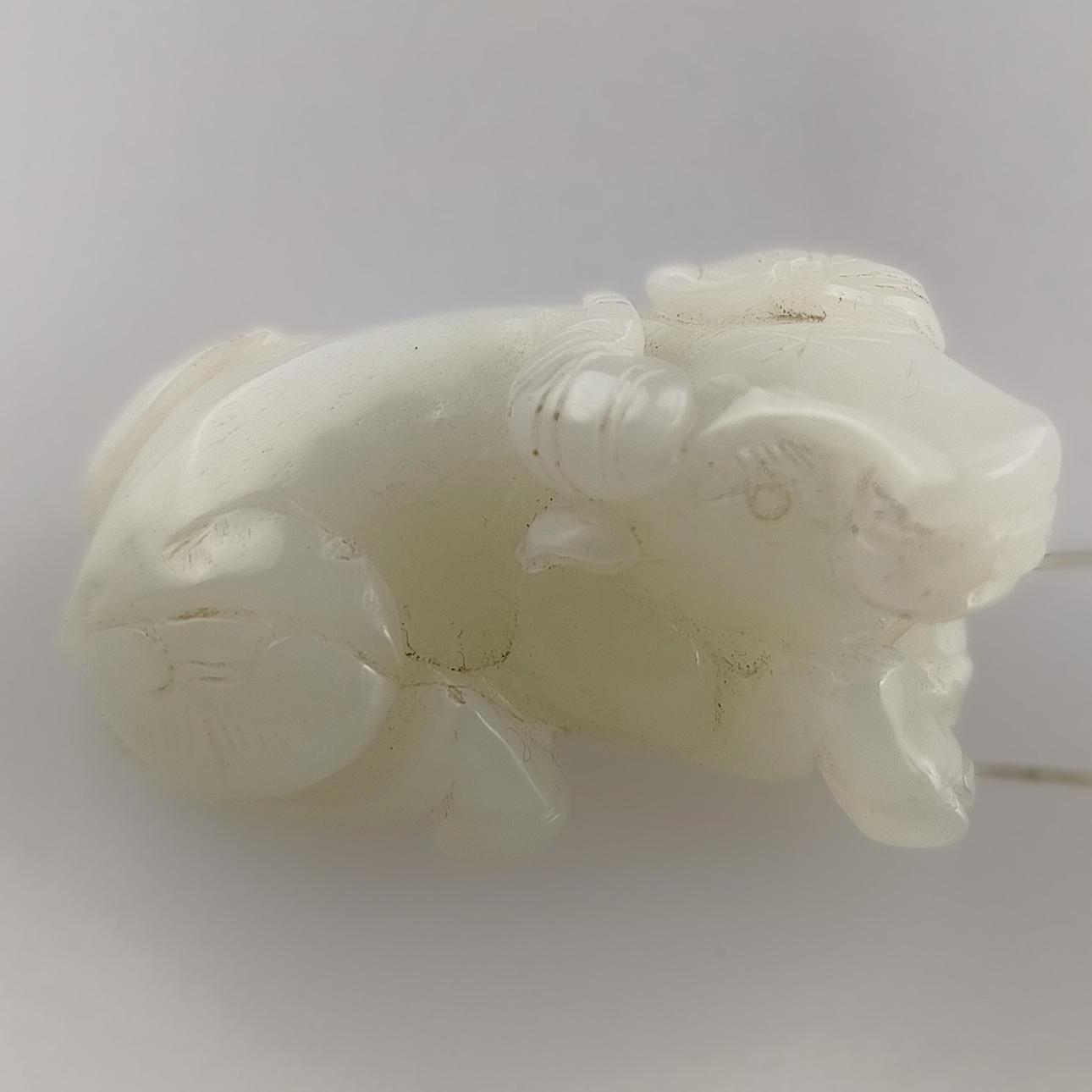 Recumbent water buffalo - Jade China.