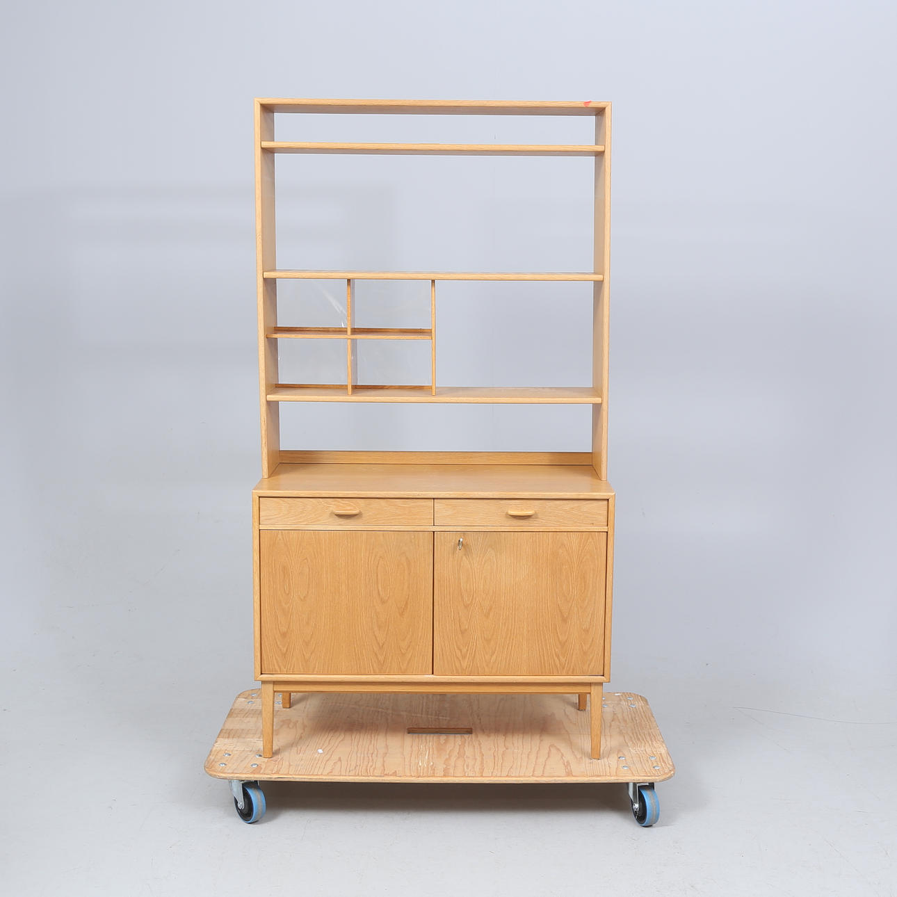BOOKCASE, oak, 1960s.