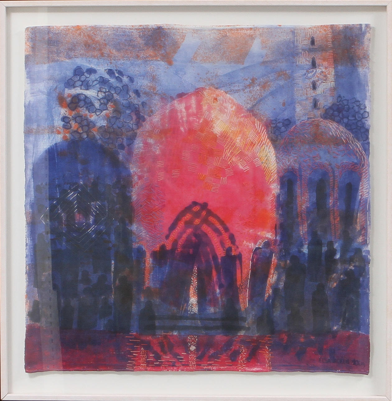 ELSA AGELII. Resan från Marocko, textil, sign.