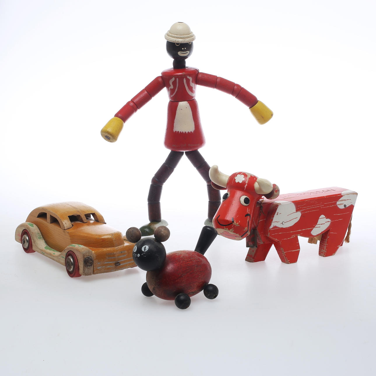 TRÄLEKSAKER, 4 delar, 1900-tal.