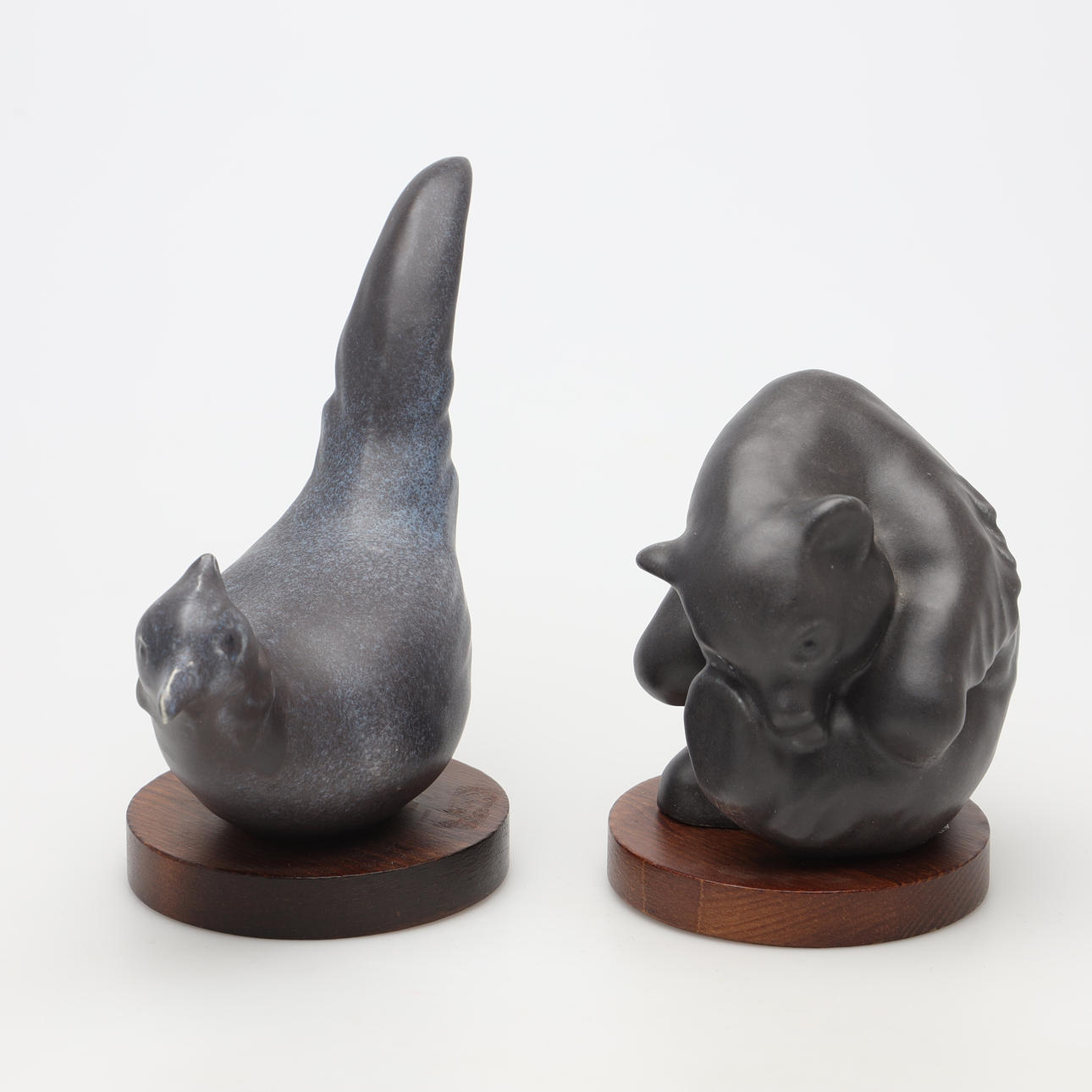 FOLKE JERNBERG. SCULPTURES, 2 pieces, ceramic.