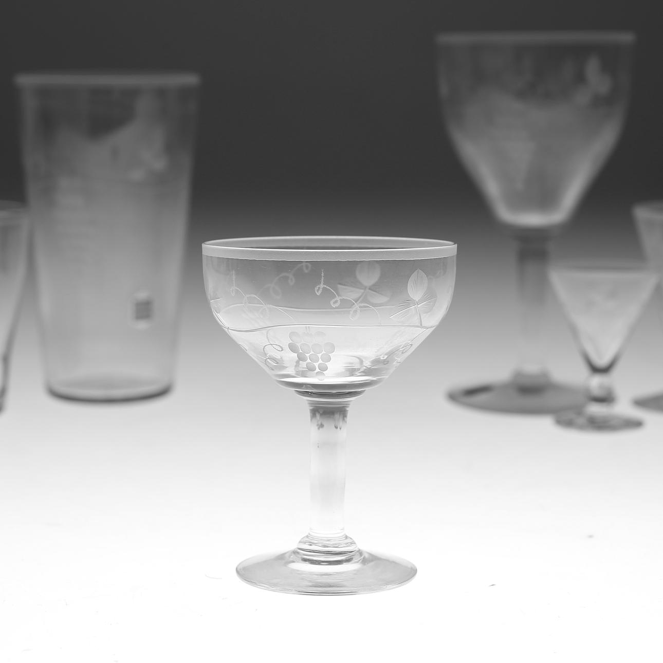 GLASSERVIS, 55 delar, E.A. Ekstedts kristallsliperi, Reijmyre.