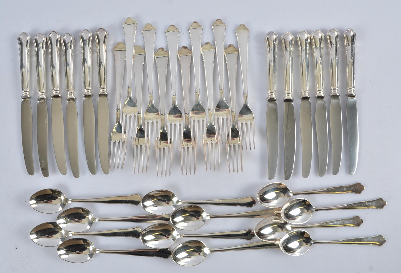 NYSILVERBESTICK, Chippendale 36 delar.