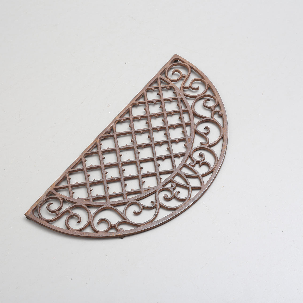 BOOT SCRAPER, cast iron, semi-circular.