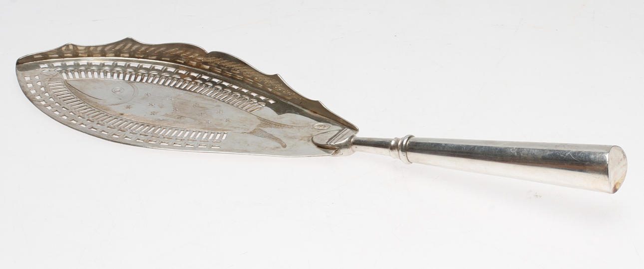 FISKSPADE, silver, empire, Sverige, 1828.