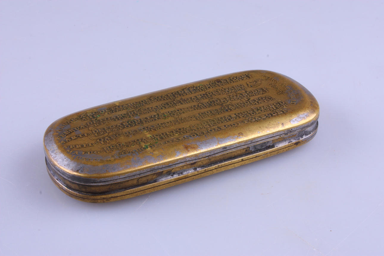 KALENDERDOSA, Carl Norman, 1787.