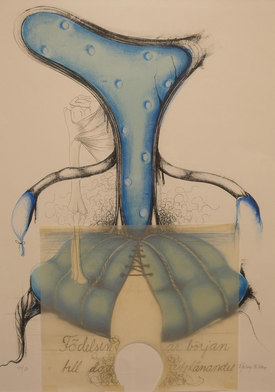 BERT JOHNNY NILSSON. COLOUR LITHOGRAPH, COMPOSITION.