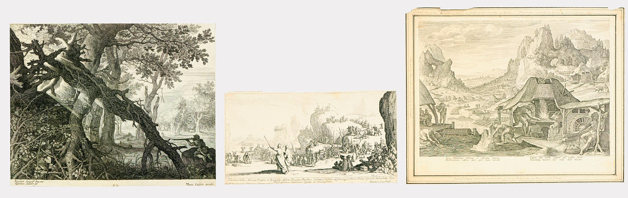 ENGRAVINGS, 3 pieces, 17th/18th century.