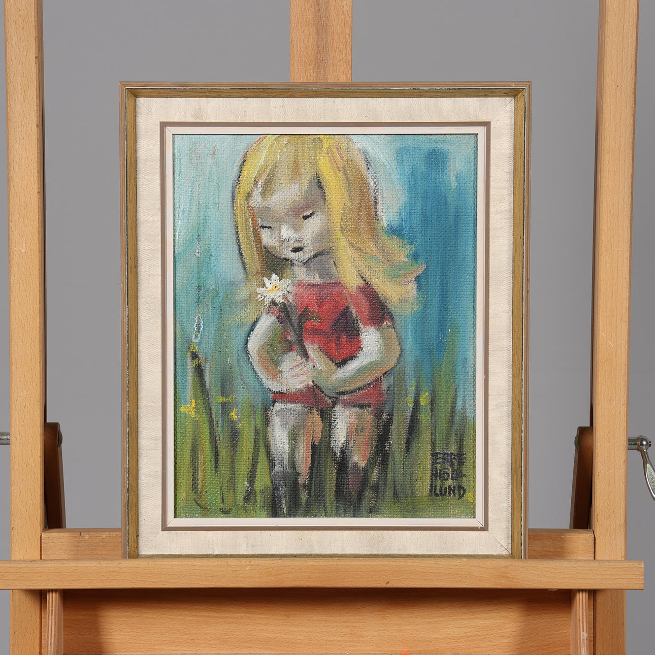 EBBE HÖGLUND. OIL ON CANVAS, signed.