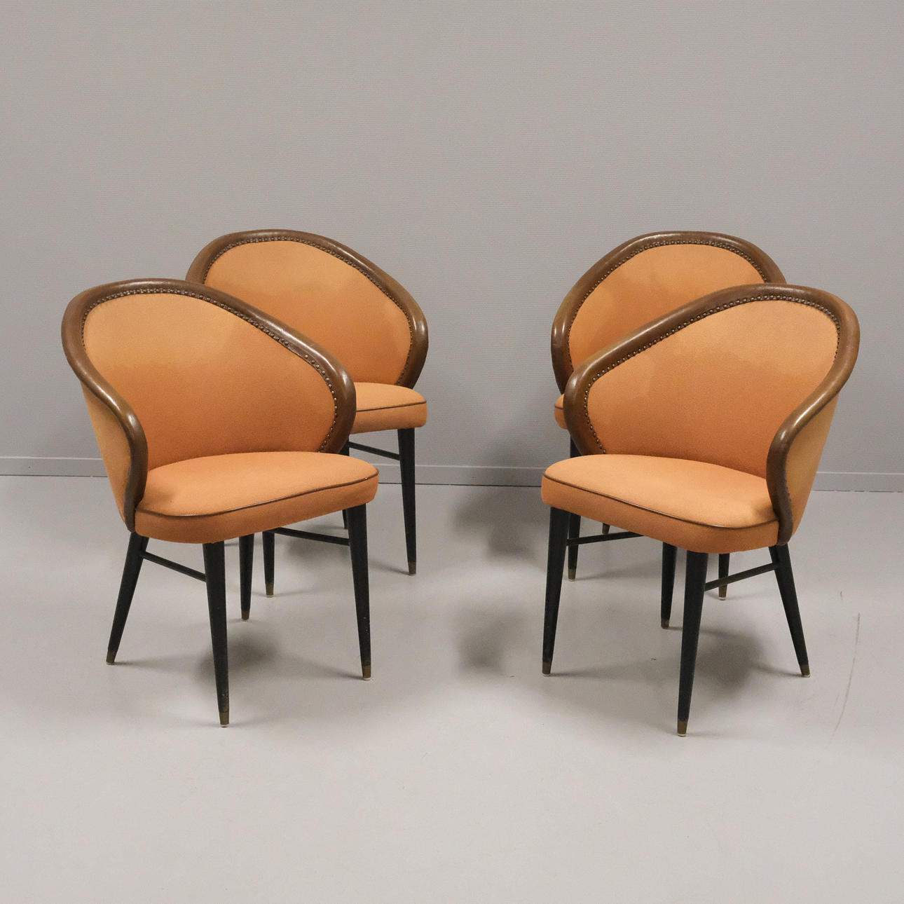 CHAIRS, 1950s, FOUR PIECES.