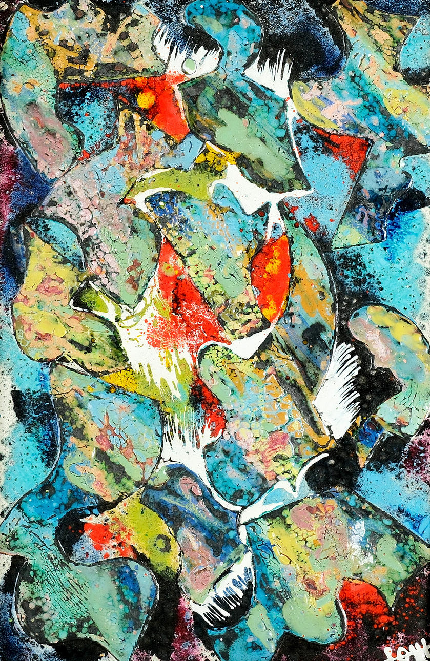OIDENTIFIERAD KONSTNÄR. Enamel painting, Soviet Union, signed, 1991.