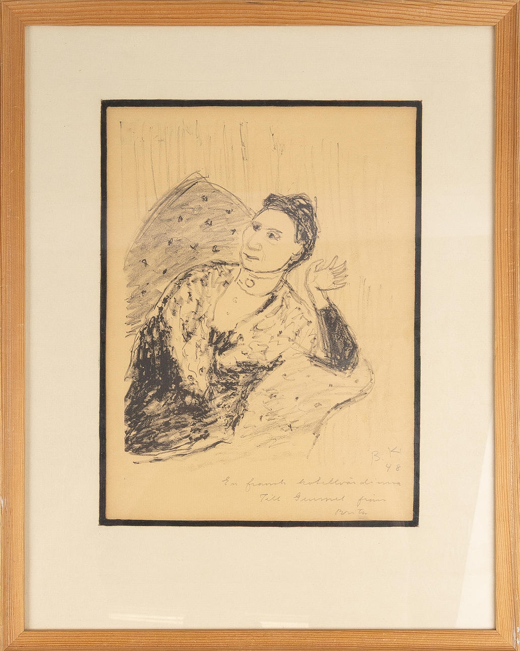 BRITA AF KLERCKER. Lithograph, 1948.