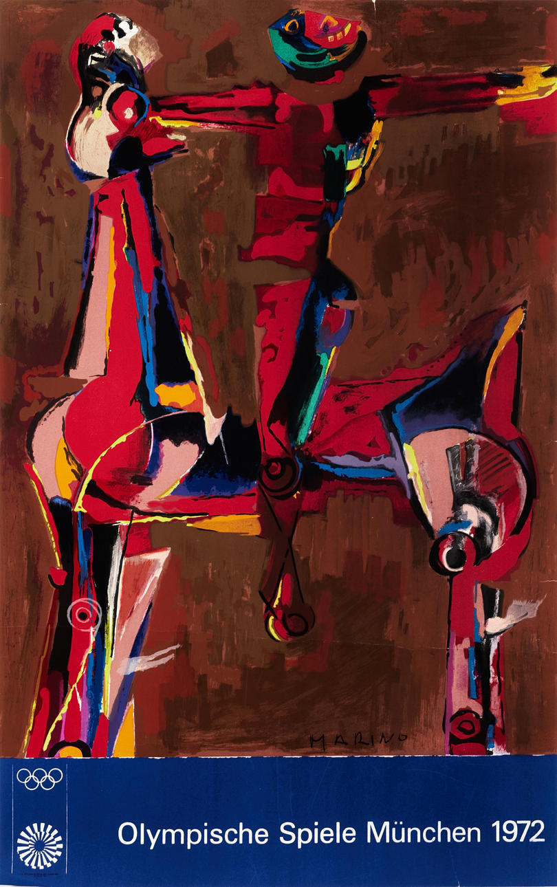 MARINO MARINI. Olympische Spiele München 1972, affisch