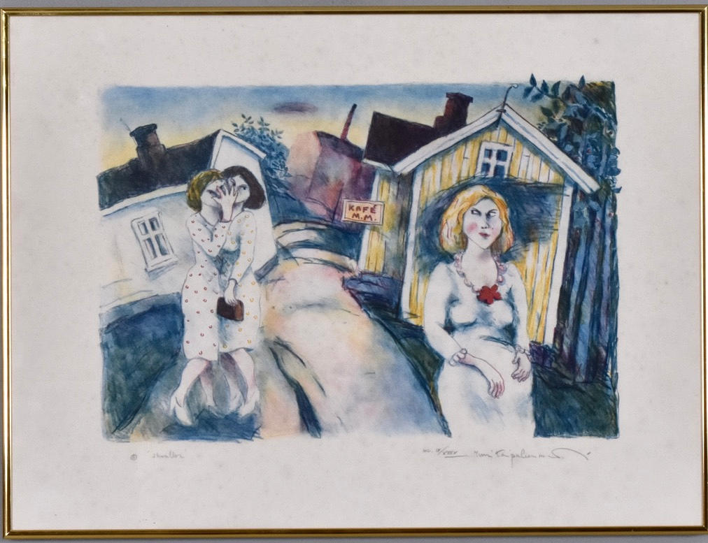 JUSSI TAIPALEENMÄKI. Colour lithograph.