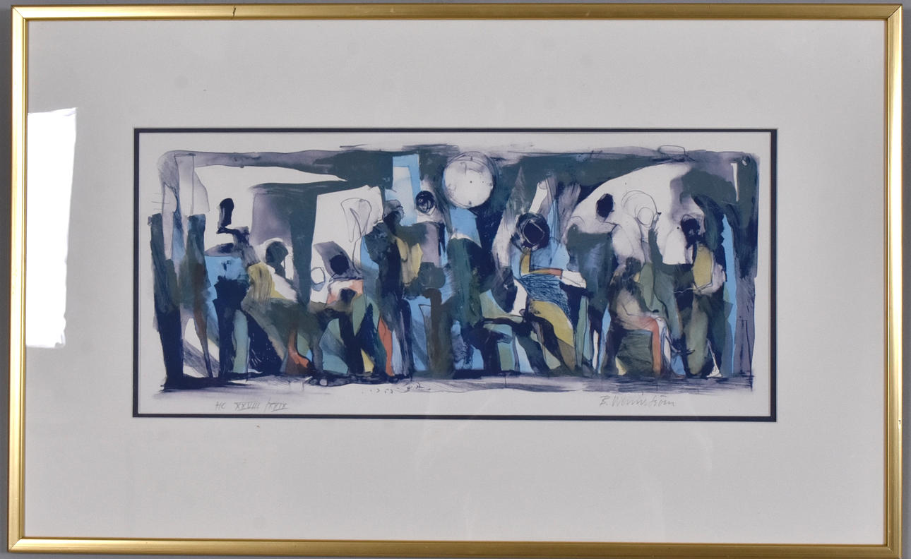 BERNT WENNSTRÖM. Colour lithograph.