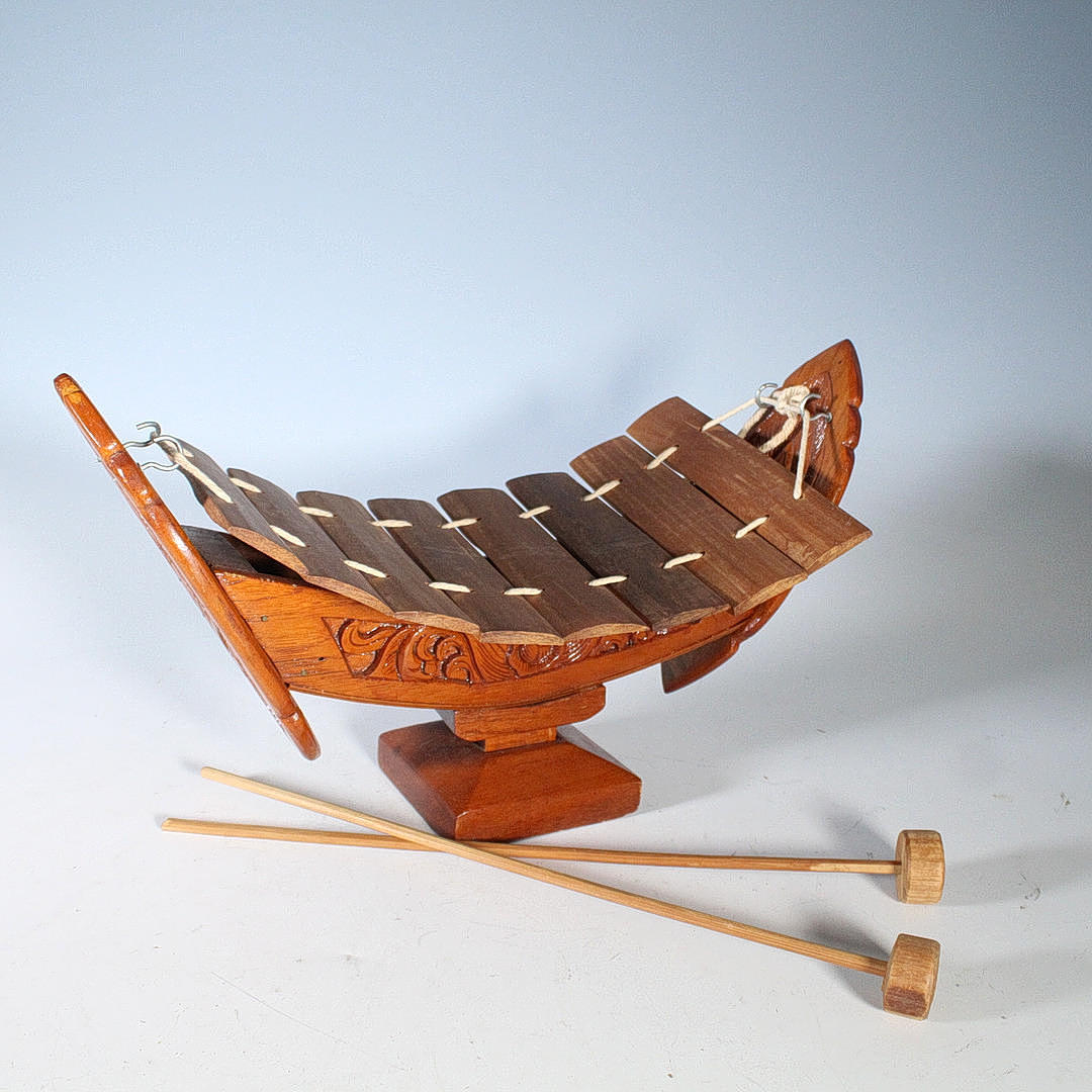 Hand-carved xylophone.