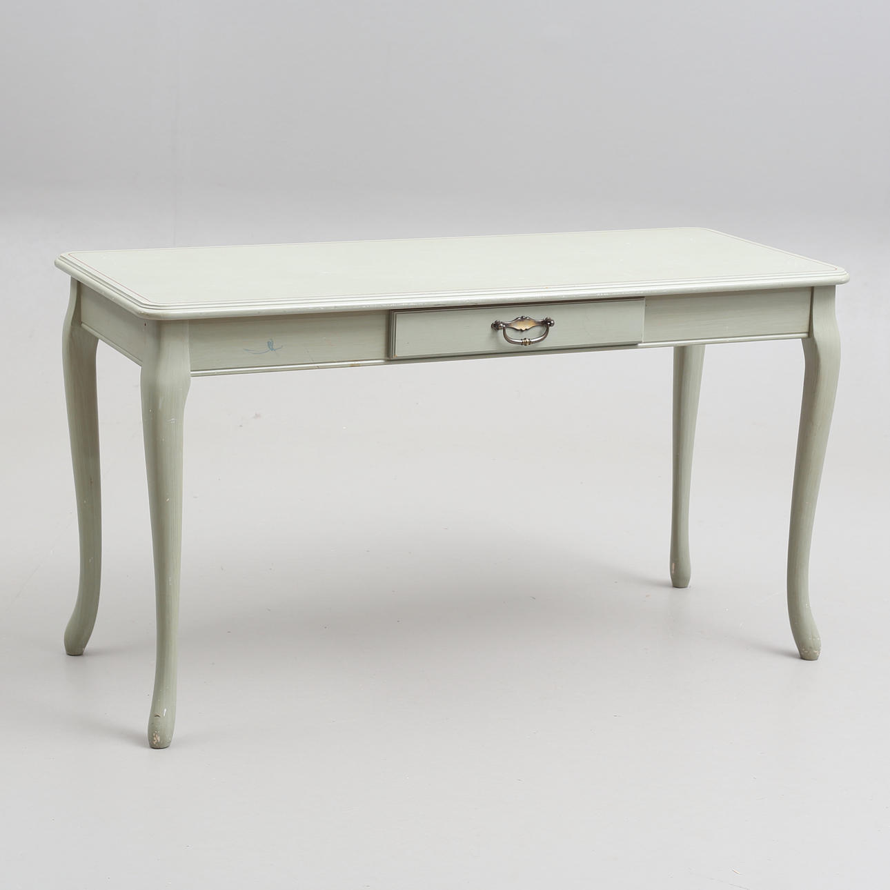 DESK, with drawer, late 20th century.