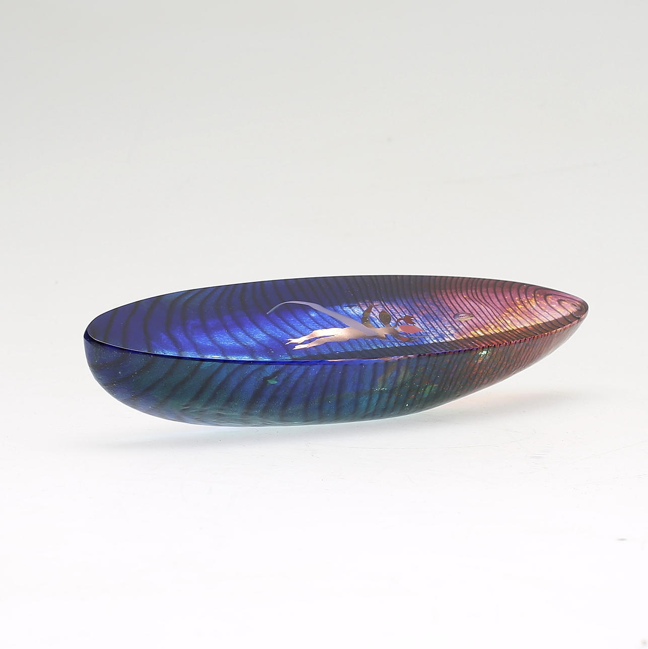 SKULPTUR, glas, Bertil Vallien, Kosta Boda, signerad.