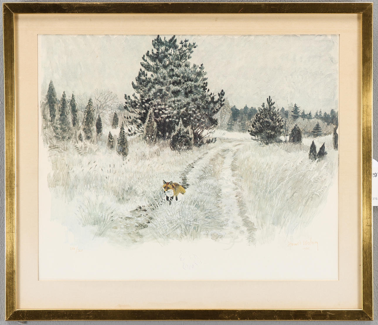 HARALD WIBERG. Lithograph 280/360, signed 1976.
