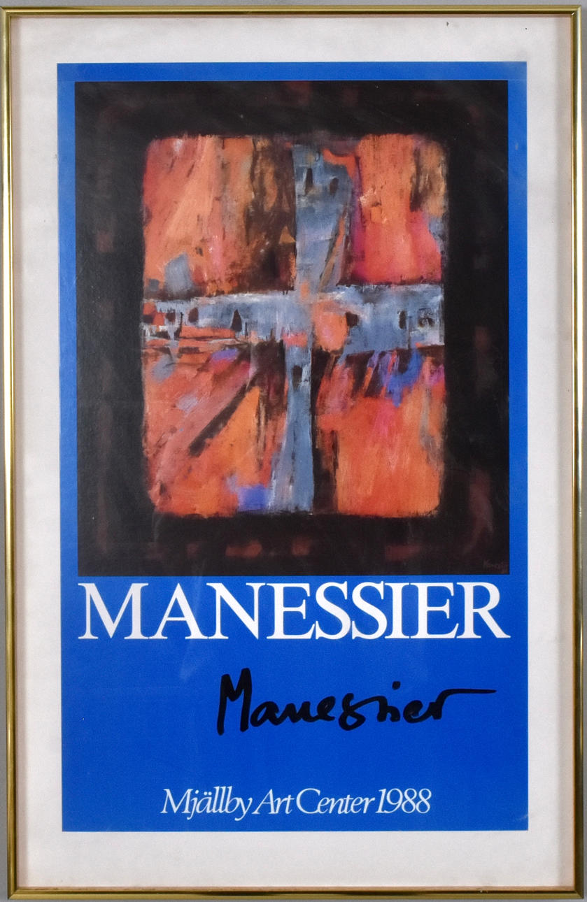 ALFRED MANESSIER. Exhibition poster, offset print.