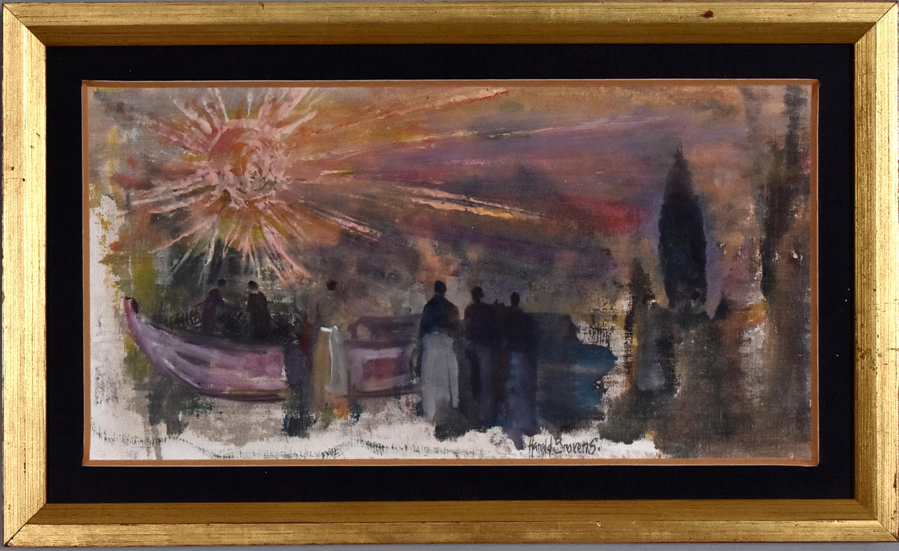 HARALD GROVENS. Mixed media.