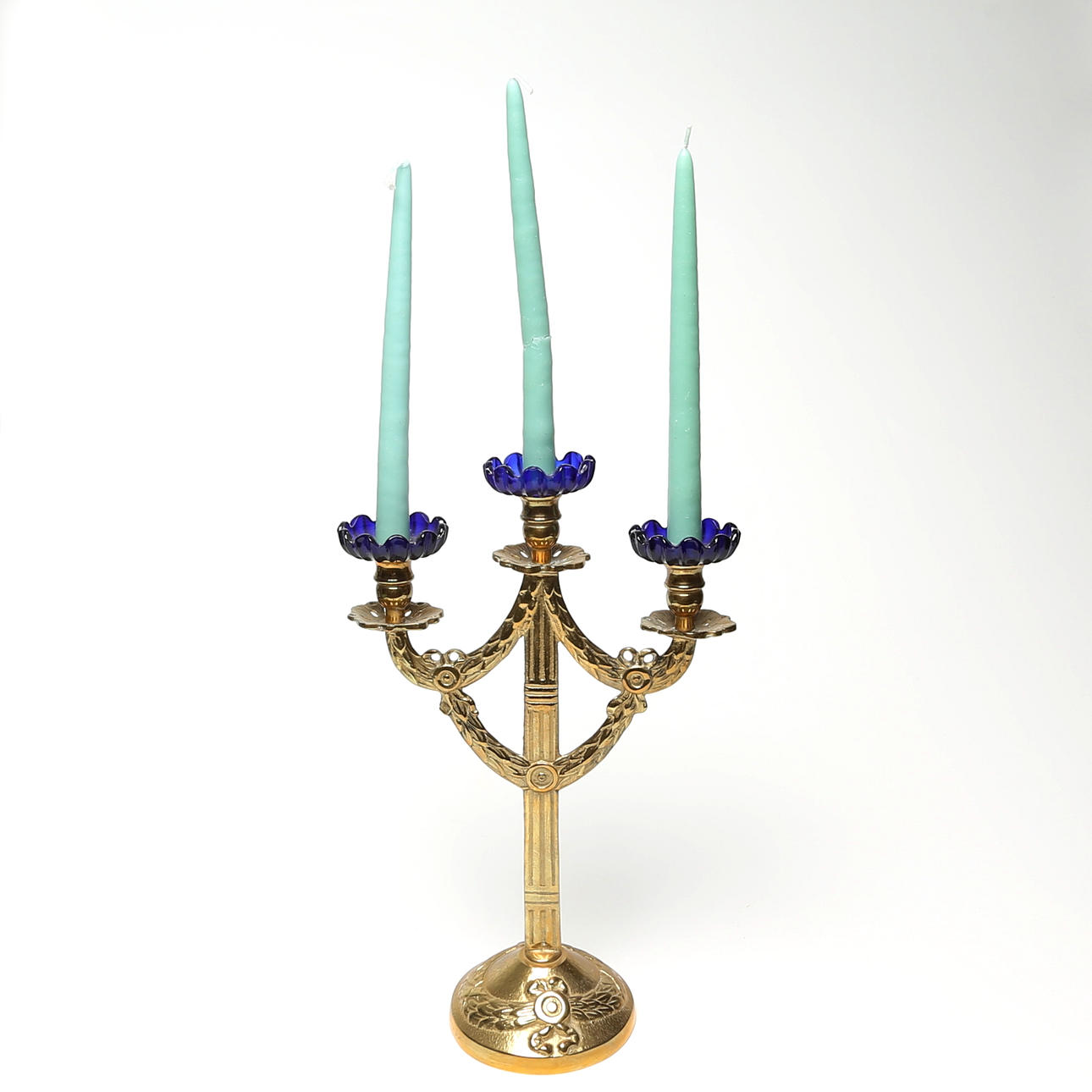 CANDELABRA, brass, Lindsteds, Kalmar.