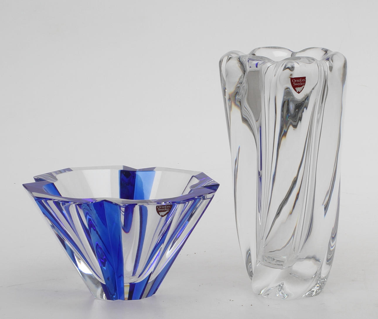 VAS SAMT SKÅL, glas, Edvin Öhrström, Lars Hellsten, Orrefors.