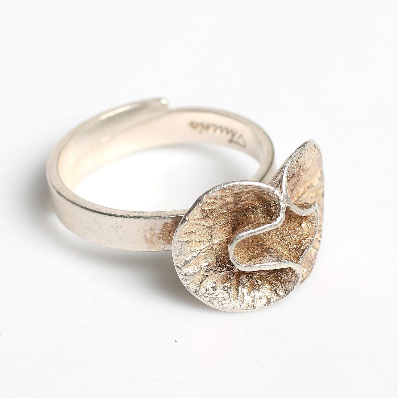 RING, sterling silver, Theresia Hvorslev, Mema, Lidköping, 1979.