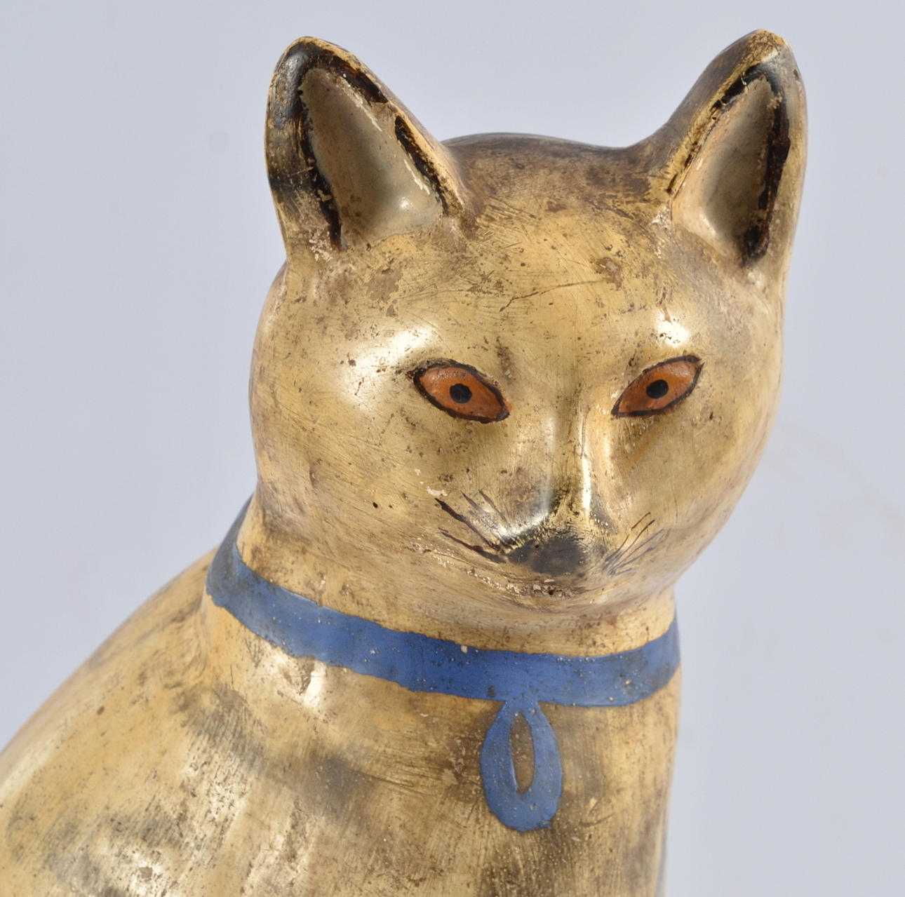 FIGURIN, katt, gips, 1900-talets första hälft.