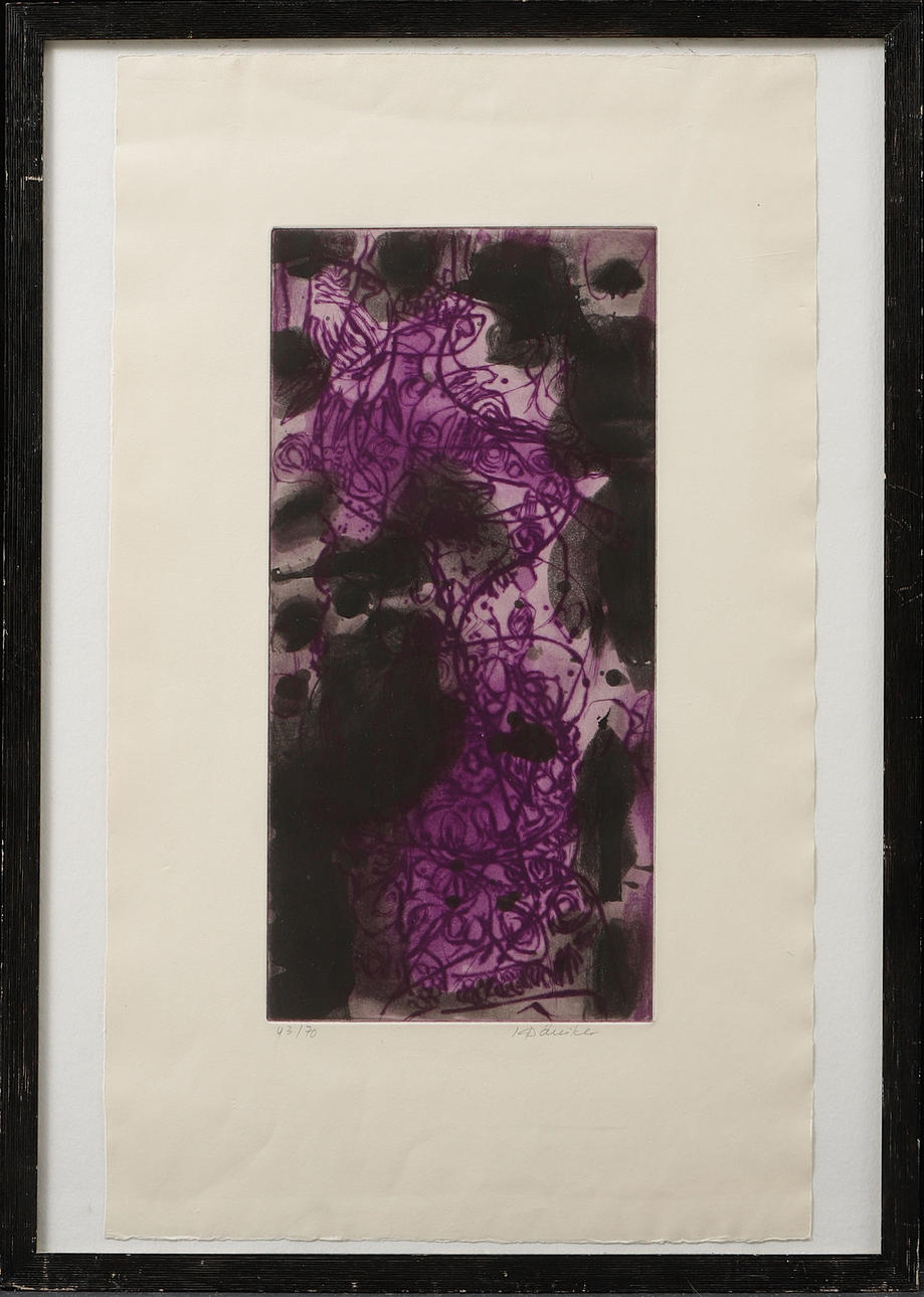 KLAUS DÄNIKER. Composition, colour lithograph, signed and numbered 43/70.