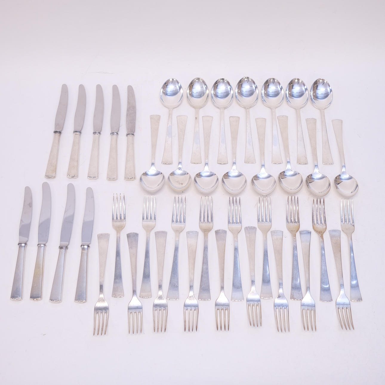 CUTLERY, "DIPLOMAT", SILVER, 42 PIECES.
