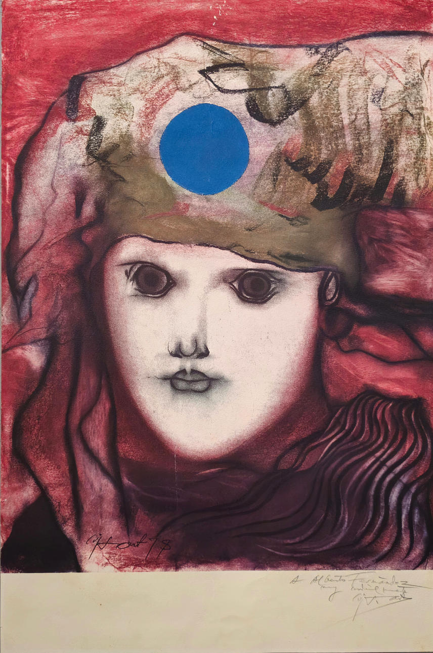 MODEST CUIXART. Female face.